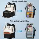 MATEIN Laptop Backpack with Lunch Box, 15.6 Inch Lunch Backpack for Women, College Computer Back Pack Work Backpacks with Insulated Lunchbox Meal Prep Bag for Teacher Nurse Commute Office, 2Pcs Set