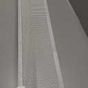 3ft Steel Easy Slip-On Baseboard Heater Cover with End Caps for Bathroom & Hydronic System for Replacing Old Cover, White