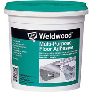 DAP 141 Multi-Purpose Floor Adhesive, 1 Quart, Off-White