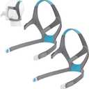 Replacement Headgear Kit for N20 Headgear with Magnetic Clips - Headgear Strap Compatible with AirFit N20/AirTouch N20 Full Face Masks (2 Headgear+ 4 Clips)