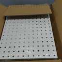 Spampur Peg Board, 6 Pack Metal Pegboard Panels White Pegboards Wall Organizer with 50 Hooks, Heavy Duty Peg Board for Walls Home, Garage Tool Storage, Office Organization, Craft Room, Kitchen
