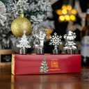 Set of 4 Christmas Wine Stuffed Christmas Decoration, Christmas Party Decoration Gift, Bridal Shower or Baby Shower Party Gift Gift for Guests Christmas Decoration SouvenirAlloy