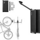 Feedback Sports | Velo Hinge 2.0 (Single) Pivoting Swivel Bike Wall Mount | Vertical Bicycle Hanger | Garage Fold Away Bike Hook | Road, Gravel, Mountain Bike Compatible (One Size)