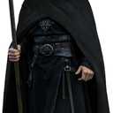 L'VOW Renaissance Cape with Hood Medieval Hooded Cape Halloween Sorcerer Hobbit Costume Cosplay