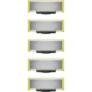 5 Pack Replacement Blades Compatible with Norelco One 1 Blade, Durable Stainless Steel, Trim, Edge and Shave,Suitable spare blades QP210/80 QP2515 QP2520 QP6510 QP6530