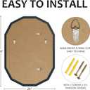 Bathroom Mirrors for Over Sink, Round Frameless Mirrors for Wall, 24x36 Inch Beveled Bathroom Mirror, Bathroom Vanity Circle Mirror for Bedroom Living Room Entryway Home Decor