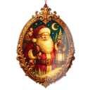 5 x Funny Christmas Santa Ornaments 2026 - Santa Christmas Ornaments for Decoration Tree - Nostalgic Acrylic Xmas Decorations - Old World Xmas Ornament - Gifts for Friends, cowoker, Men, Women, Office