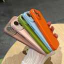 Caseative for iPhone 12 Case,Solid Color Full Camera Lens Protection Phone Case (White)