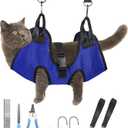 PatiencET Dog Grooming Hammock, Pet Grooming Hammock for Cats & Dogs, Dog Holder for Nail Trimming, Cat Sling for Nail Trimming with Nail Clippers/Trimmer, Nail File, Pet Comb(XS)