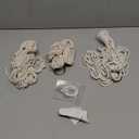 Dahey Macrame Plant Hanger Set of 3 with Hooks Indoor Hanging Planter Basket 35"/29"/23" Handmade Woven Cotton Rope Flower Pot Crochet Plant Holder Stand for Boho Home Decor No Tassels,Beige