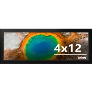 4x12 Picture Frame for Wall Display, 4x12 Black Picture Frame with Shatter Resistant Plexiglass, Stable and Sturdy 4 x 12 Poster Frame for Wall Display, Handpicked Gift Collection, 1 Pack