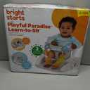Bright Starts Learn-to-Sit Baby Floor Seat, 2-Positions Grow with Infant, Portable Baby Chair, Includes Sensory Toys, Unisex, 4-12 Months, Playful Paradise