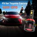 Fit for Toyota Camry 2007-2018 Driving Light Bulbs Combo, 6500K White 800% Enhanced Visibility With 12000RPM Turbo Fan, Direct Installation, 6-Pack Lighting Bundle