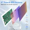 Biological 1600X Digital Microscope with 9" IPS Touchscreen