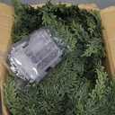 Cedar Christmas Garland with Lights for Mantle - Decorations 9ft Realistic Lighted Faux Pine Garlands for Xmas Home Decoration Indoor Stairs Railing Fireplace Outdoor 9 ft Prelit Garland Door Decor