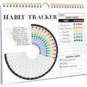 Lamare Habit Tracker Calendar  Premium Daily Habit Tracker Journal and Goal Board, Workout Motivation & Productivity Tool