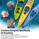 Kayak Seat Cushion, Thicken Anti Slip Waterproof Gel Kayak Seat, Portable Canoe Rowing Rubber Dinghy Pad for Stadium Sit in Kayak Inflatable Fishing Kayak Canoe Kayak Accessories