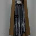 ENJOYBASICS Matte Black Shower Curtain Rod 30 to 88 Inches, 1 Inch Stainless Steel Adjustable Spring Tension Rods No Drill for Bathroom, Closet, Window, Room Divider, Never Rust, Non Slip