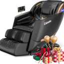 Culanta Massage Chair Full Body, Zero Gravity SL-Track Shiatsu Massage Recliner Chair with Body Scan, Airbags, Foot Rollers, Deep Yoga Stretch, Heating (U1-Black)