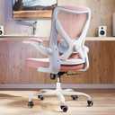 Ergalithic Ergonomic Office Chair - X-Shaped Computer Desk Chair Comfy, Gaming Chair, Office Chair with Lumbar Support, Mesh Office Chairs, Desk Chair for Long Hours(Pink)