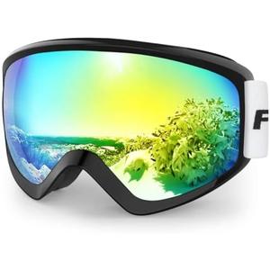 findway Kids Ski Goggles, Kids Snow Snowboard Goggles for Boys Girls Youth OTG