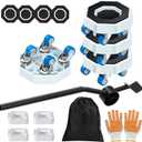 16pcs New Upgrade Furniture Movers with Wheels,360 Rotating Furniture Sliders for Sofa, Bed, Cabinet,Furniture Dolly Includes Storage Bag, Gloves, Extended Pry Bar,Non-Slip Pads