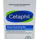 Cetaphil Bar Soap, Deep Cleansing Face and Body Bar, Pack of 6, For Dry to Normal, Sensitive Skin, Soap Free, Hypoallergenic, Paraben Free, Fragrance Free, Removes Makeup, Dirt and Oil (4.5 Ounce (Pack of 6))