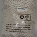 BGment Beige Linen Curtains for Living Room, French Country Leaf Jacquard Botanical Pattern Cottage Core Boho Vintage Grommet Light Filtering Semi Sheer Linen Curtains, 2 Panels, 52 x 84 Inch