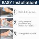 2 x NESTINDECOR Sponge Holder For Daddy Smiley Sponges,Sponge Caddy with Suction Cups,Sink Sponge Holder FOR Daddy and Mommy,Kitchen Sink Organizer,Navy Blue