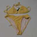 swimall Women's Triangle Bikini Set Cheeky High Cut Sexy Two Piece Swimsuit Cute Halter Bathing Suit, Medium