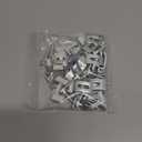 Blulu 24 Pcs T 8726 1/4 Inch Aluminum Storm Door Panel Clip Storm Window Screen Clips Screen Door Hardware(Aluminum)