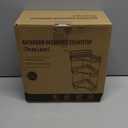 NATURE'S SOURCE Makeup Organizer for Vanity, 3-Tier Corner Bathroom Organizer Countertop with Makeup Brush Holder, Corner Counter Storage for Bathroom Dresser- Amber Gold