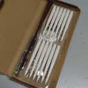 Floating Candles with Wand, 12PCs Magic Hanging Candles with 13 AAA Battery, Flickering Warm Light Flameless LED Candle with Wand Remote, Window Taper Candle Set for Christmas Gift Theme Party