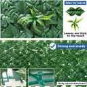 Artificial Ivy Fence Privacy Screen with Mesh Back, 59" x 158" Faux Ivy Vine Leaf Fence Panels, Balcony Privacy Screen, Hedge Wall Decoration for Outside, Garden, Yard, Patio