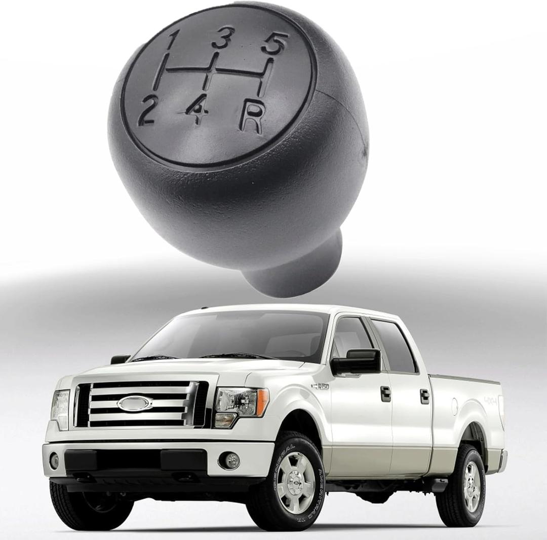 XQSMWF 5-Speed Manual Transmission Shift Knob Compatible with Ford Ranger 1988-2011 F-150 F-250 F-350 Super Duty Bronco Explorer Aerostar E-150 E-250 E-350# 5L5Z-7213-AA 5L5Z7213AA