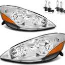 Headlights W/Bulbs for 2006-2010 Toyota Sienna Minivan (All Trims: CE, LE, XLE) & Cargo Van
