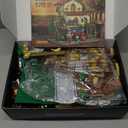 Winery Chateau House Building Set with Lights, Vineyard Castle Construction Model Home Decor, 1826 PCS Vine Estate Autumn Cabin Building Block Kit, Birthday Gift for Adults Teens Boys Girls