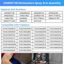 5304507158 Dishwashers Spray Arm Assembly Fit for Frigidaire Dishwashers Lower Wash Arm Assembly with 5304518968 Dishwasher Lower Spray Arm Support and 5304506518 Dishwasher Trap Drain Filter