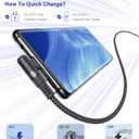 sweguard iPhone 17 Charger USB to Type C Cable 90 Degree [2-Pack,3.3FT] Fast Charging Cord for iPhone 17 16 15 Pro Max Plus Galaxy S25 S24 S23 S22 S21 S20 A55 A54 A15 Note Flip LG Pixel Moto