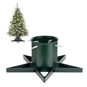 Xmas Tree Stand Base for Real Trees Up to 6ft Red Christmas Tree Stand Christmas Tree Holder Fits Up to 4.7" Xmas Tree Trunks for Christmas Decor