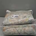 Vintage Beige Blue 3x12 Runner Rug for Hallway, Kitchen, Bathroom, Entryway Indoor, Washable Non Slip Rubber Backing Stain Resistant - Botanical Home Decor