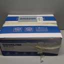 Ceiling Fans with Lights and Remote, 46 Inch Flush Mount Low Profile Ceiling Fan with Light, Black Ceiling Fan for Bedroom Living Room, Quiet DC Motor, Reversible, Dimmable LED, Black