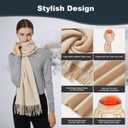 Heated Scarf for Women Men Rechargeable Heated Scarves Blanket with Battery Pack Neck Heat Pad Electric Scarf Heated (M)