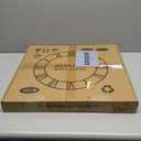 LEIKE Large Wall Clocks,Silent,Non Ticking,Battery Operated Big Retro Round Modern Metal Wall Clock for Living Room, Bedroom,Dinning Room,Farmhouse,Office,Home Decor-20 Inch(Black-Arabic Number)