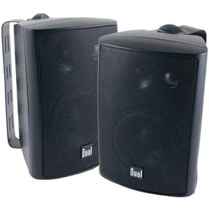 Dual LU47PB 4" 3-Way Indoor/Outdoor Speakers (Black)