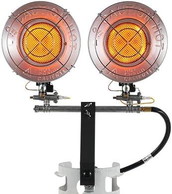 Propane Tank Heater Attachment, Propane Tank Top Heater, 30,000 BTU Portable Outdoor for Patio, Camping & Garage  with 3 Heat Levels & 90 Adjustable Head