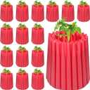 16 Pack 24in Wall of Water Gardener Insulating Plant Protective Cover Bulk Early Season Gardening Plant Protector for Cold Weather Anti-Frost Garden Optimal Planting(Red)