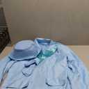 Halloween Costumes Blue Suit Orange Tuxedo Coat Hat Bow Tie 90s Halloween Cosplay Outfit Large