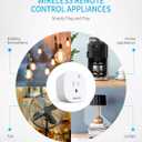 Syantek Remote Control Outlet Wireless Light Switch for Household Appliances, Expandable Remote Light Switch Kit, Up to 100 ft Range, FCC Certified, ETL Listed, White (3 Outlets + 1 Remotes)
