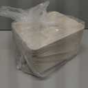 JOLLY CHEF Small Compostable 5 Compartment Paper Plates 10 * 8.25 * 1 inch 125 Pack Disposable Eco-Friendly Biodegradable Food Trays for Primary and Secondary School Students Lunch (Brown)